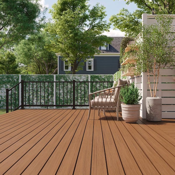 コンプREX Trex 1 x 6 x 16 ft. Cinnamon Cove Enhance Deck Board Grooved Edge