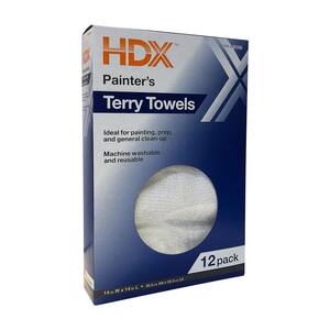 14 in. x 14 in. Painter's Terry Towels (12-Pack)