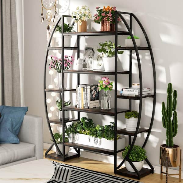 AESOME 69.6 in. x 49.2 in. x 11.8 in. Indoor Metal Plant Stand