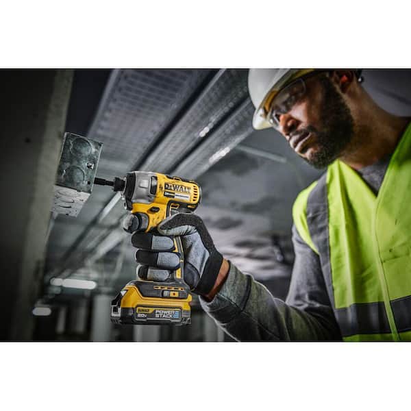 DEWALT - 20V MAX Lithium-Ion Brushless Cordless 1/4 in. Impact Driver Kit with 1.7 Ah Battery and Charger