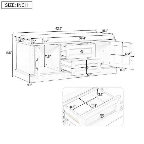 トラスコ中山 HAE型作業台 1800X750XH900 2段引出付 W色 HAE-1800F2 W