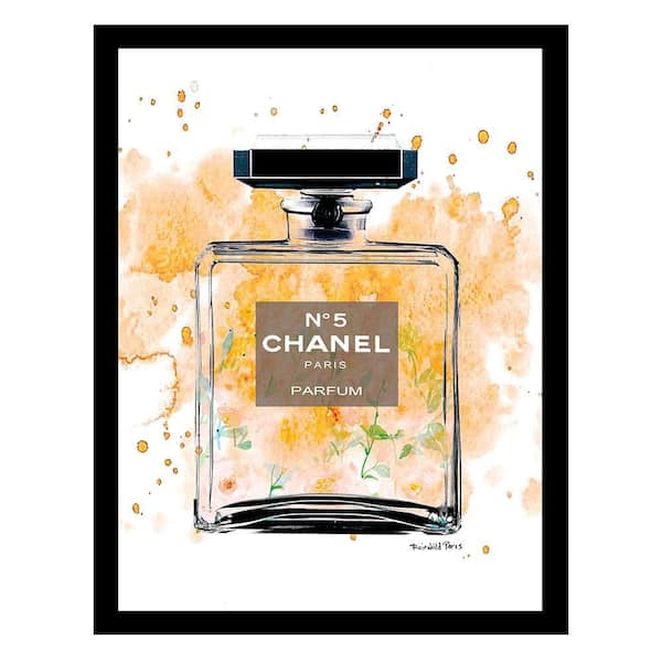 VENICE BEACH Collections Fashion Glam Perfume Bottle Splash by Fairchild Paris 1 Piece Framed Graphic Print 18 in. x 14 in.