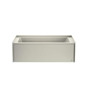 Projecta 60 in. x 32 in. Whirlpool Bathtub with Left Drain in Oyster with Heater