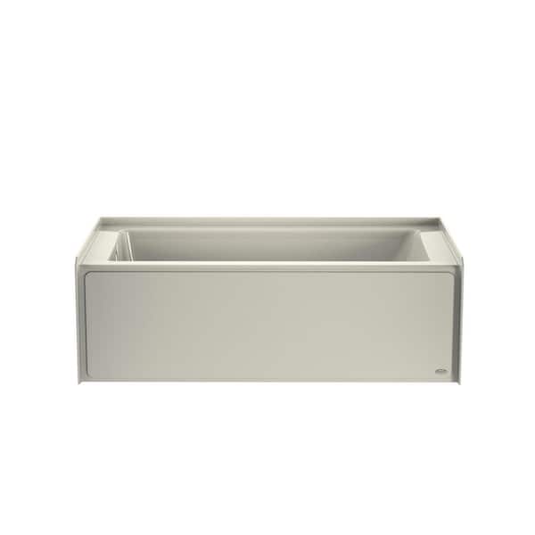 JACUZZI Projecta 60 in. x 32 in. Whirlpool Bathtub with Left Drain in Oyster with Heater