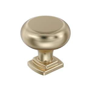Surpass 1-1/4 in. (32 mm) Classic Golden Champagne Round Cabinet Knob