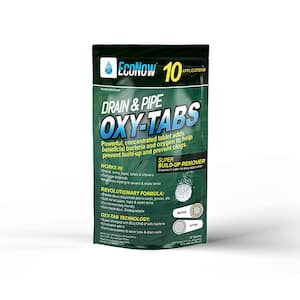 Oxy-Tabs Drain and Pipe Build-Up Remover and Cleaner - 10 Applications