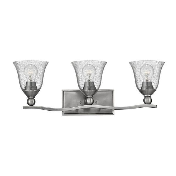 hinley seeded glass vanity light 3 light