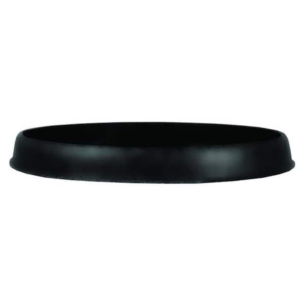 Unbranded Terrazzo Indoor or Outdoor Round Plastic Saucer for 36 in. Planter, Black