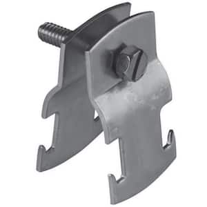 1.25 in. Universal Pipe Clamp for Strut Channel Accessory in Silver