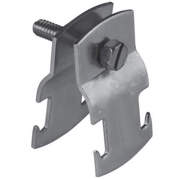 NEWHOUSE ELECTRIC 1.25 in. Universal Pipe Clamp for Strut Channel Accessory in Silver