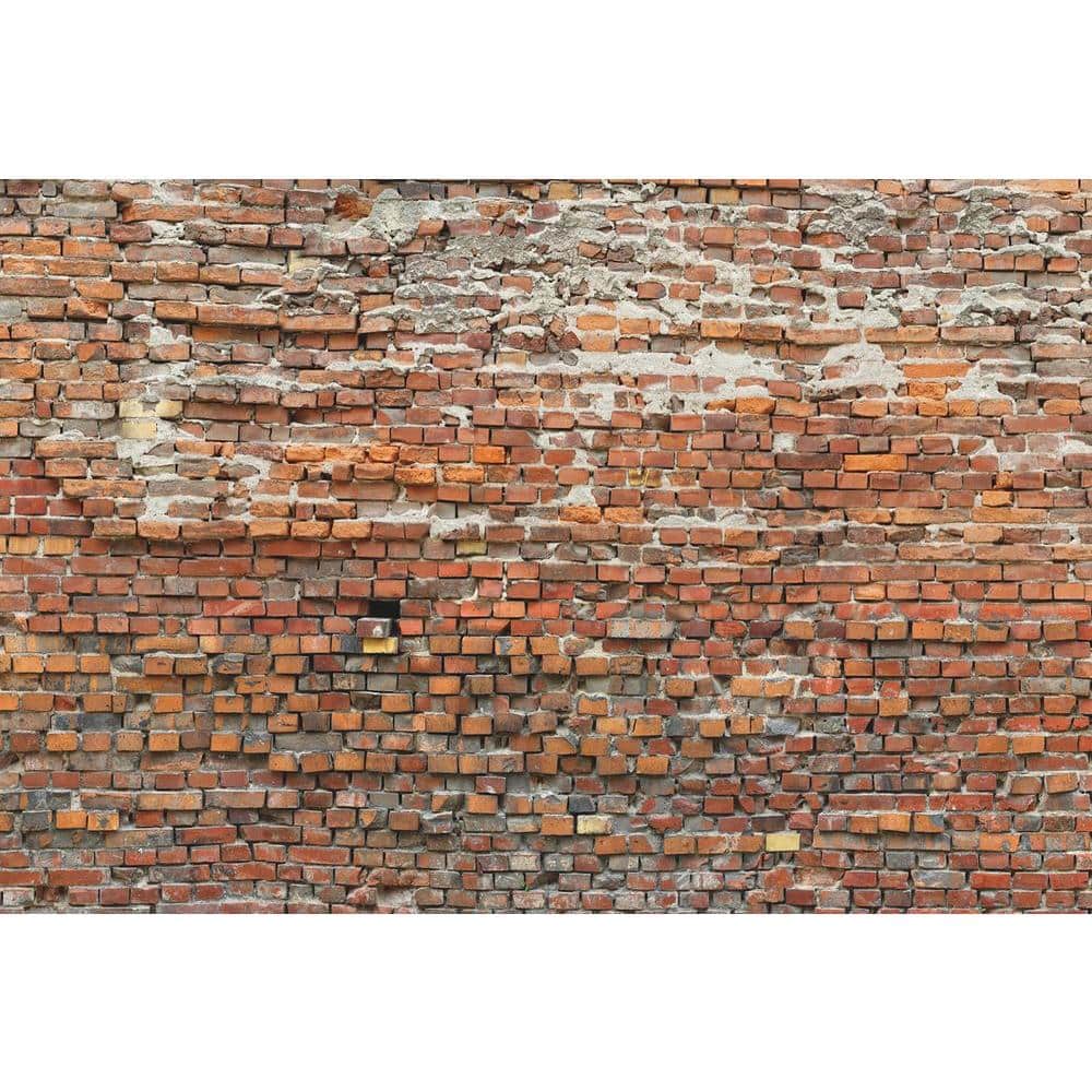 Red Komar 8-882 Brooklyn Brick Wall Mural 