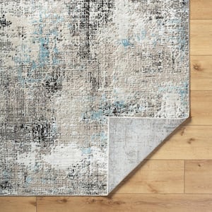 Allegro Charcoal/Ivory Abstract 9 ft. x 12 ft. Indoor Area Rug