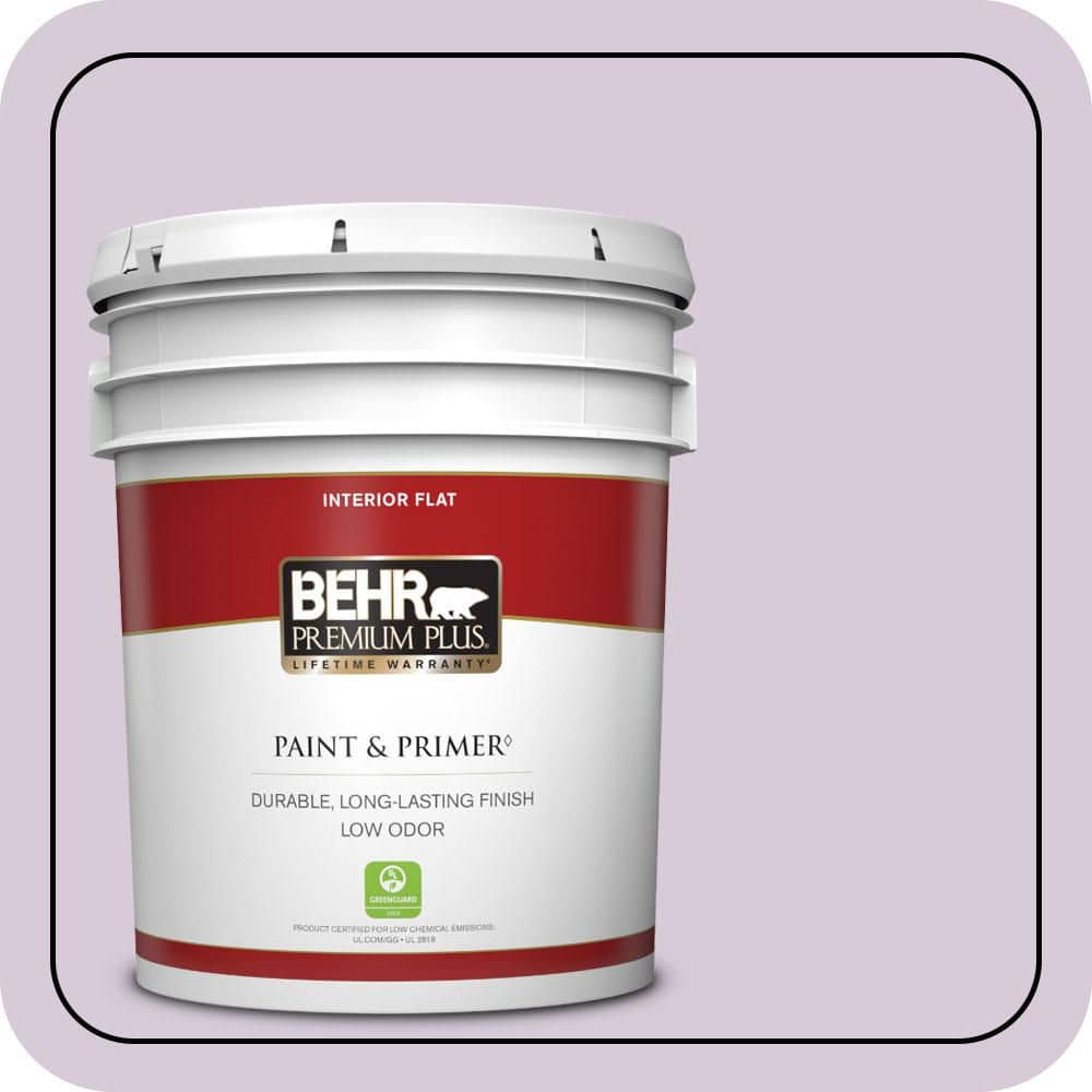 5 gal. #670C-3 Purple Cream Flat Low Odor Interior Paint & Primer price history on PriceWatchPro