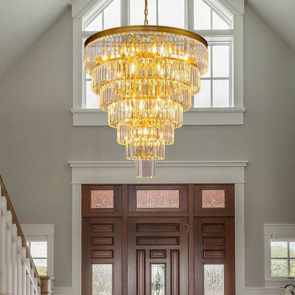 YUYI Modern Chandelier 40 in.20-Lights Gold Chandelier for Dining