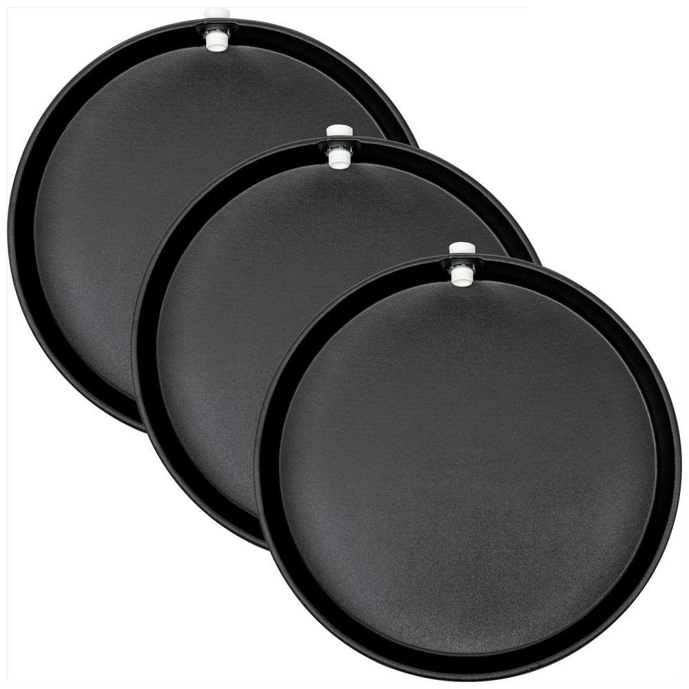 AMERICAN BUILT PRO 26 in. Drilled Plastic Water Heater Drain Pan with 1 in. Drainhose Adapter (3