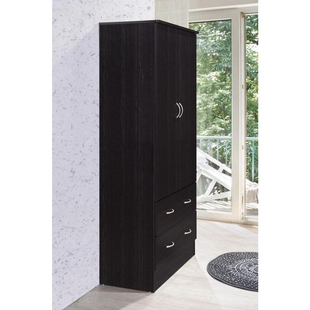 2-Door Armoire with 2-Drawers in Mahogany - thumbnail 10