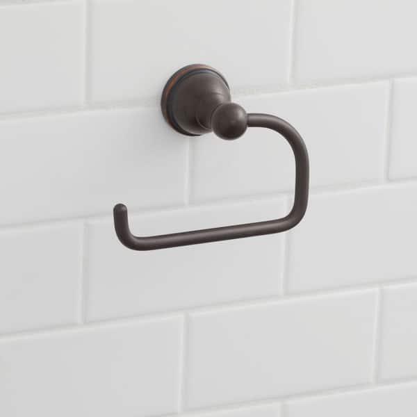 Mandouri Single Post Toilet Paper Holder in Bronze