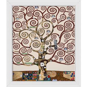 Tree of Life (Luxury Line) by Gustav Klimt Galerie White Framed Nature Oil Painting Art Print 24 in. x 28 in.