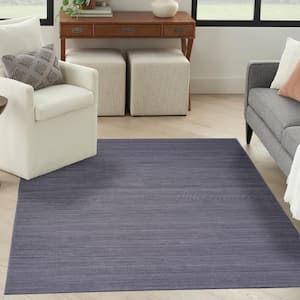 Washable Essentials Navy 5 ft. x 7 ft. All-over design Contemporary Area Rug