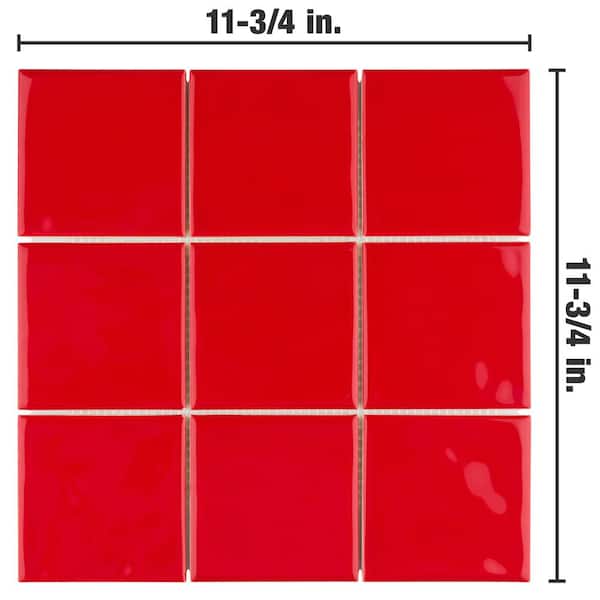 Have a question about Merola Tile Twist Square Red Cherry 11-3/4