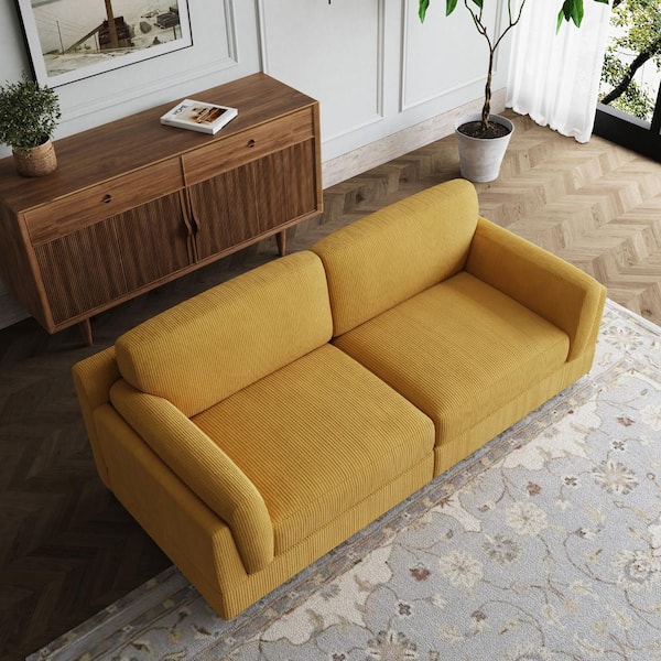 Amazon.com: HOOOWOOO Corduroy L Shaped Sofa,100
