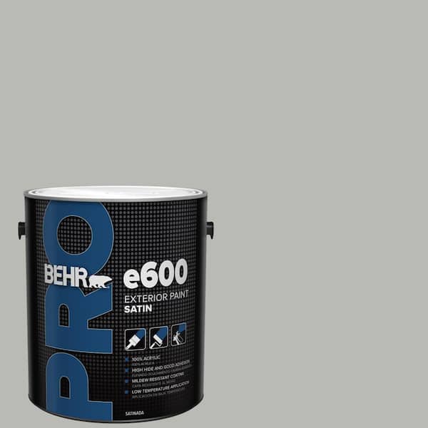 BEHR PRO 1 gal. #PPU18-11 Classic Silver Satin Enamel Exterior Paint