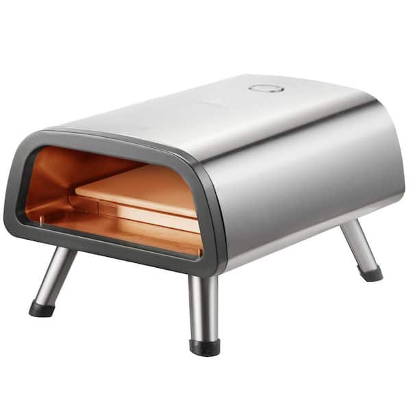 VEVOR Electric Pizza Oven 12 in. Countertop Outdoor Pizza Oven Stainless Steel Pizza Maker with Pizza Stone and Spatula