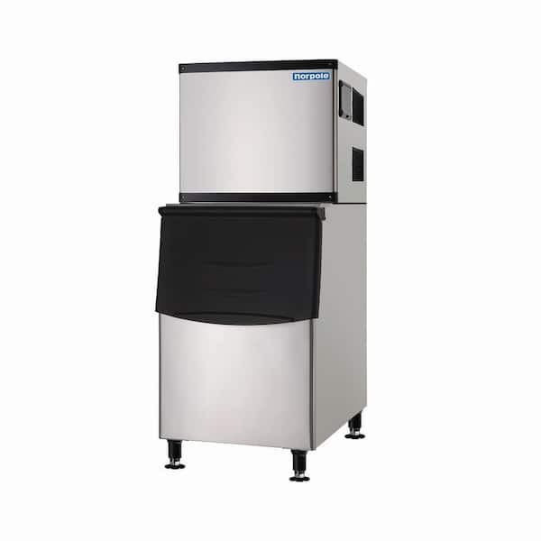 Norpole 350 lbs. Freestanding Commercial Ice Maker in Stainless Steel