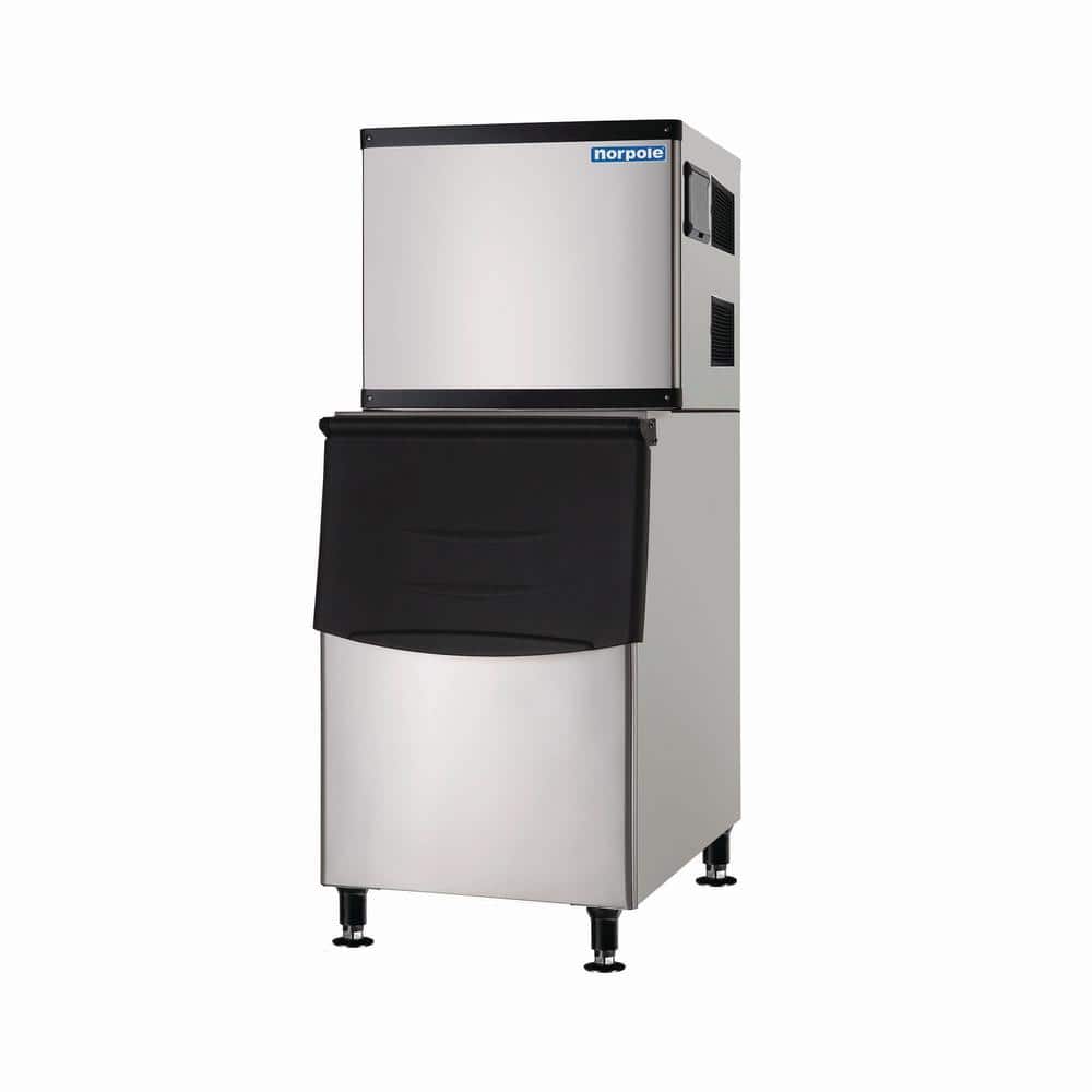 Norpole 500 lbs. Freestanding Commercial Ice Maker in Stainless Steel