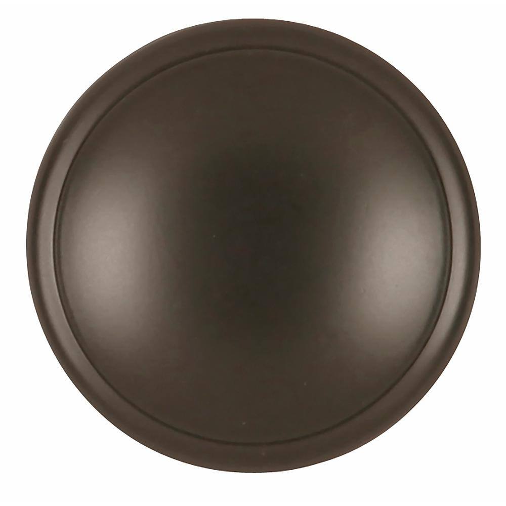 Williamsburg Black Matte Round Mushroom Cabinet Knob