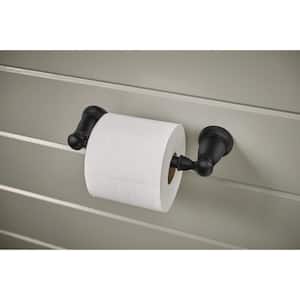 Banbury Pivoting Double Post Toilet Paper Holder in Matte Black