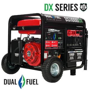 11,000-Watt/9,000-Watt 457 cc Electric Start Dual Fuel Gas Propane Portable Home Power Back Up Generator with CO Alert
