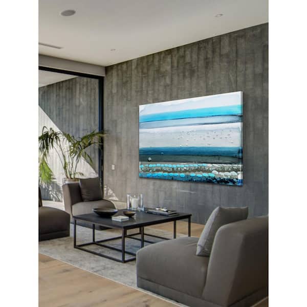 Unbranded 30 in. H x 45 in. W "Spiagga" by Parvez Taj Printed Canvas Wall Art