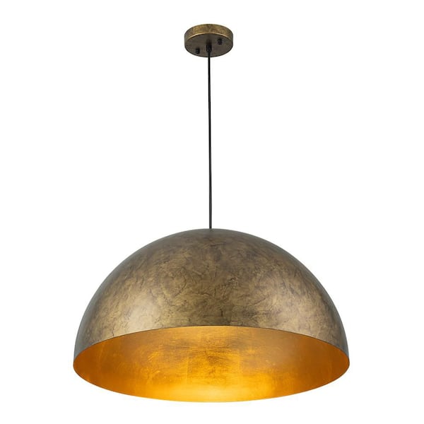 HUOKU PCover Modern Farmhouse 23.6 in. W 1-Light Dome Pendant