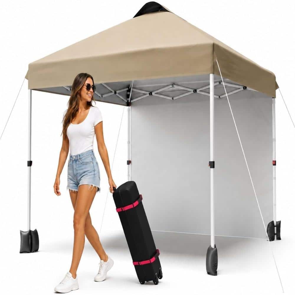 10x10ft Pop Up Canopy Tent with Sidewalls, Waterproof Gazebo Kit, One-Push Easy Setup, Roller Bag, Sandbags price history on PriceWatchPro