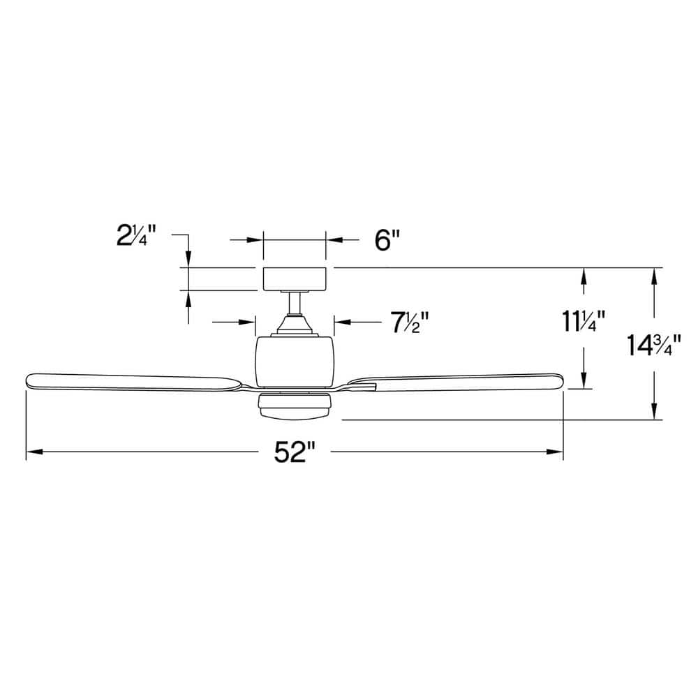 Afton 52" Metallic Matte Bronze LED Ceiling Fan with Walnut Blades