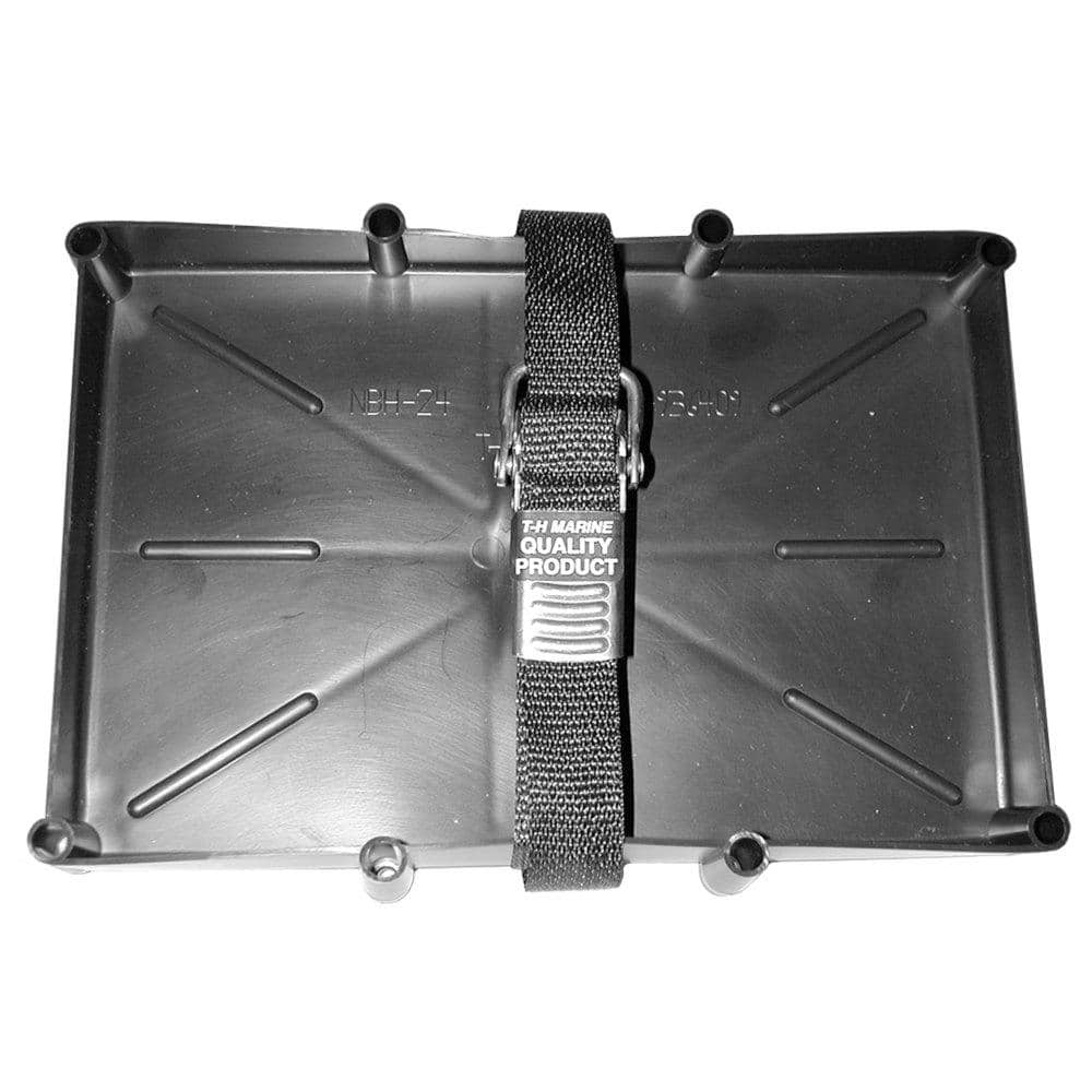 T-H Marine Battery Holder Tray With Stainless Steel Buckle, 27 Series  NBH-27-SSC-DP - The Home Depot