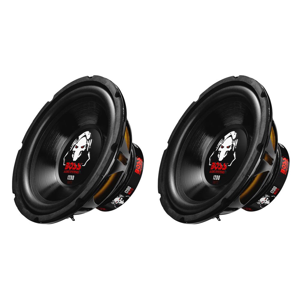10 in. Dia Single Voice Coil 1200-Watt Max Subwoofer (2-Pack)