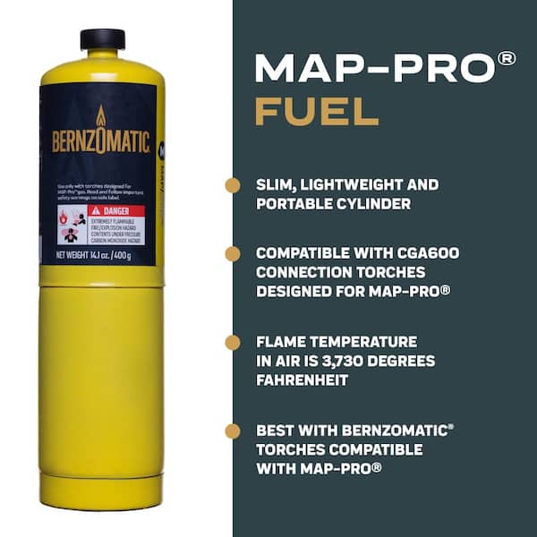 Bernzomatic 14.1 oz. Handheld Map-Pro Gas Cylinder MG9 - The
