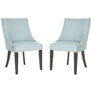 Afton Light Blue/Black Side Chair (Set of 2)