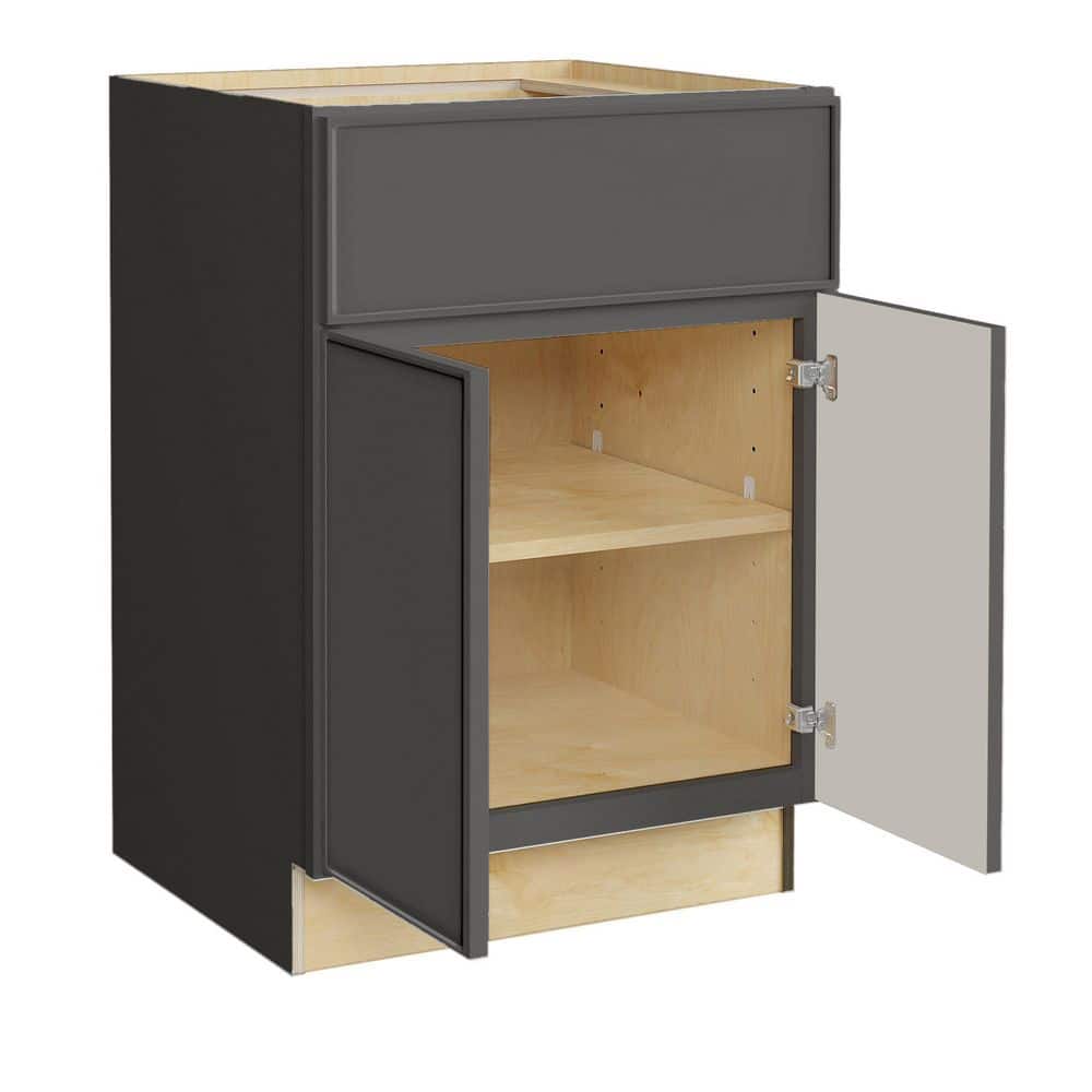 Franklin 24 in. W x 24 in. D x 34.5 in. H Assembled Plywood Base Kitchen Cabinet in Valiant Onyx with Soft Close price history on PriceWatchPro