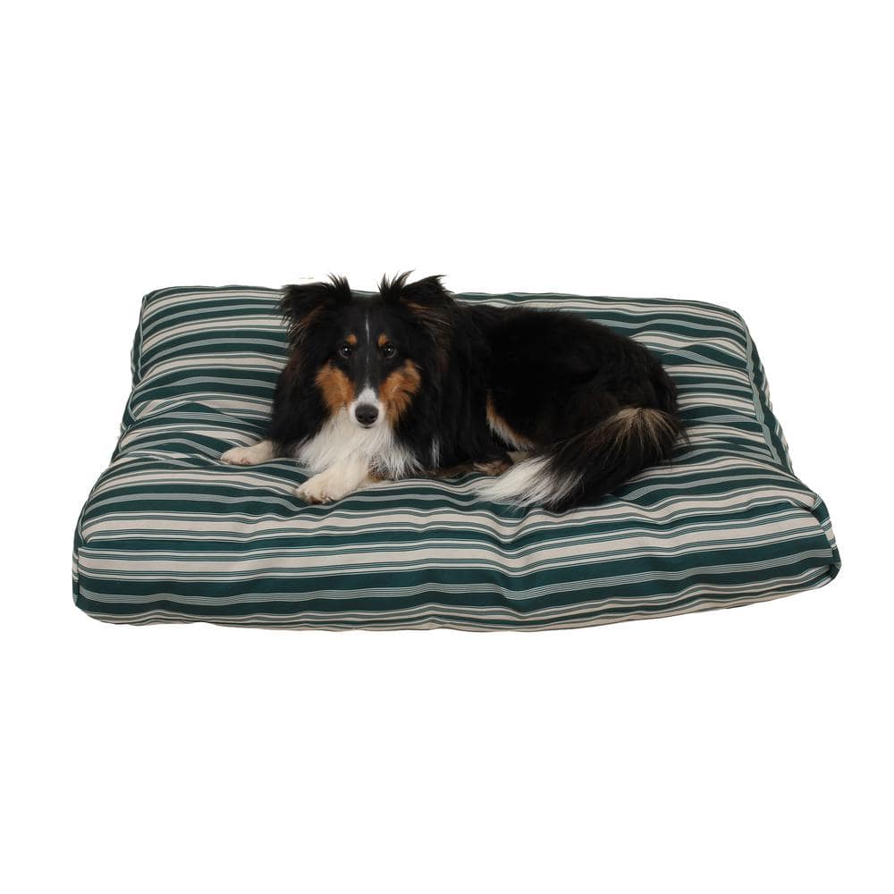 Small Green Indoor/Outdoor Striped Jamison Bed