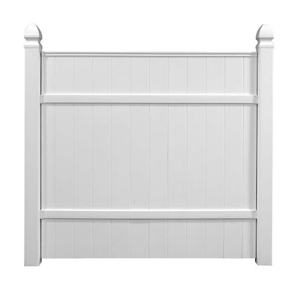 Veranda 6 ft. x 6 ft. White Vinyl Windham Fence Panel