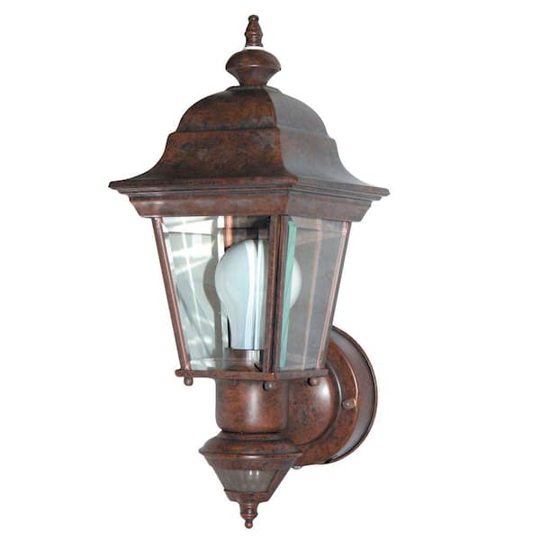 Heath Zenith 150 Degree Artisian Motion Sensing Decorative Lantern - Bronze -Discontinued