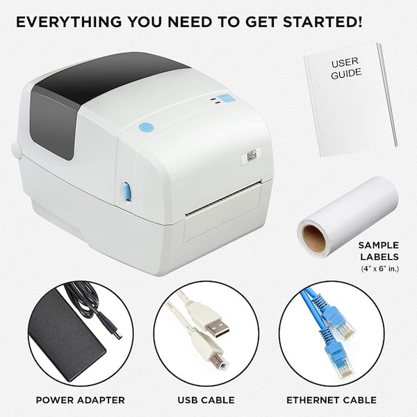 BEEPRT High Speed Thermal Label Printer for 4X6 Labels with Bluetooth  BY-426BTBK - The Home Depot