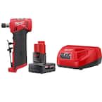 M12 FUEL 12-Volt Lithium-Ion Brushless Cordless 1/4 in. Right Angle Die Grinder w/4.0 Ah Starter Kit