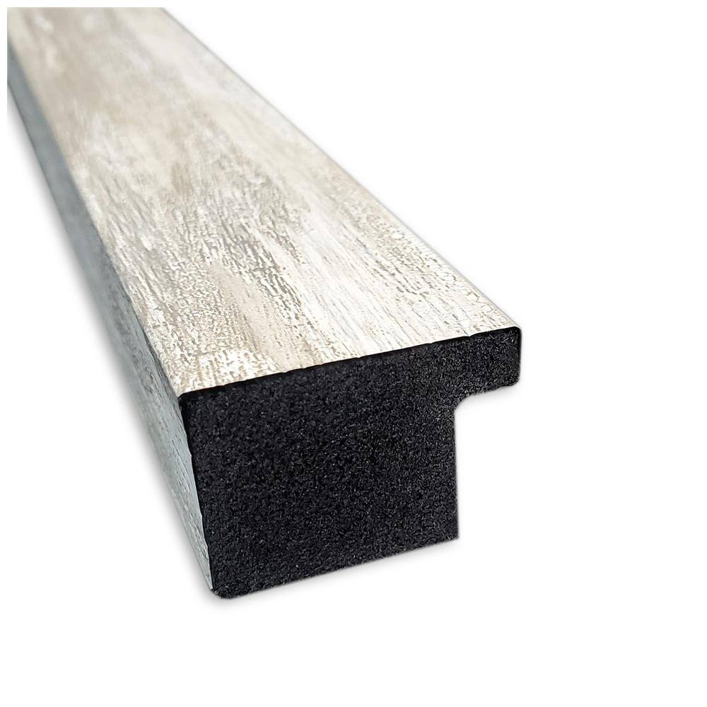 Distressed Silver Rectangular Wall Mirror with Polystyrene Frame