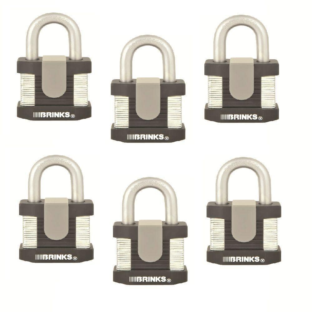 UPC 039208988674 product image for 50 mm Laminated Steel Commercial Padlock (6-Pack) | upcitemdb.com