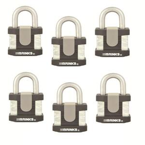 50 mm Laminated Steel Commercial Padlock (6-Pack)