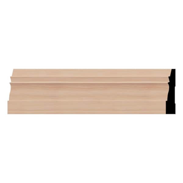 WM631 0.56 in. D x 3.25 in. W x 96 in. L Wood Cherry Baseboard Moulding